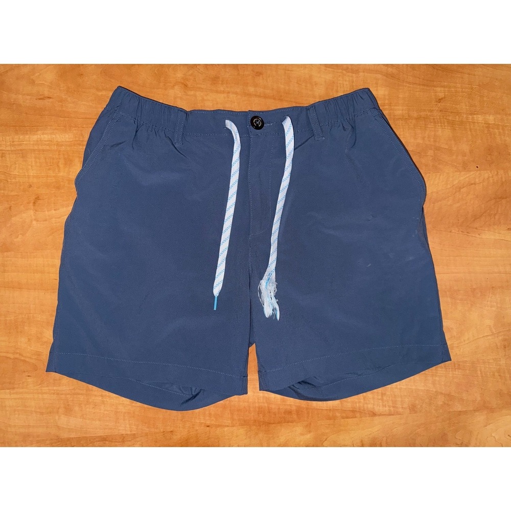 Chubbies Mens Everyday Shorts Blue Elastic Waist Size Large 5.5 Inseam
